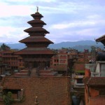 Nyatapola Square mit dem höchste Tempel Nepals