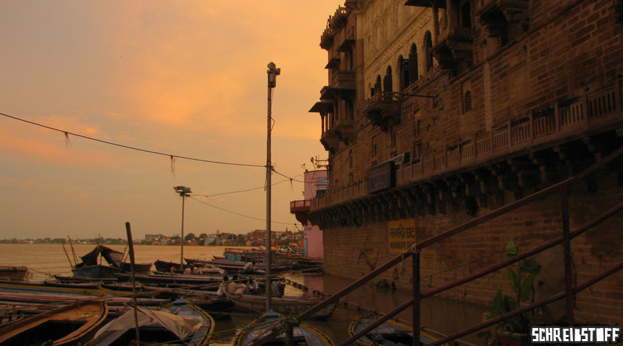 Sonnenuntergang am Ganges (Varanasi)